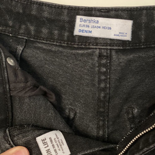 Bershka high waisted black shorts