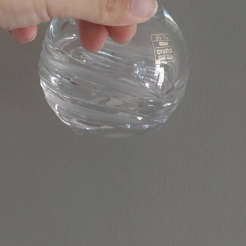 Crystal jar handmade Morava like new