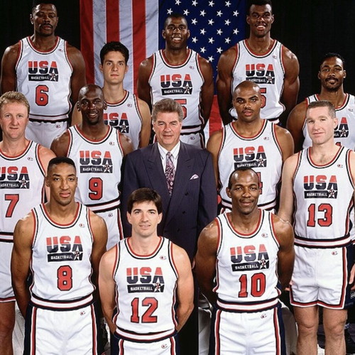 Mitchell & Ness Authentic Jersey Team USA 1992 #7 Larry Bird set