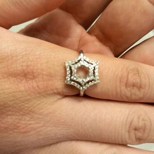 Chimento 18 ct gold ring 6.5 gr with 0.70 F VVS diamond new