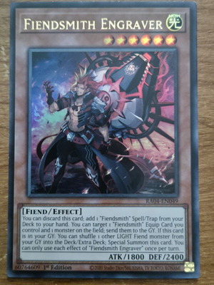 Fiendsmith Engraver RA04 Near Mint Yu-Gi-Oh! Κάρτα