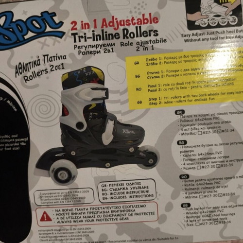 Rollers 2 in 1 new, sizes 31-34