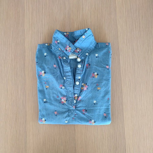 H&M cotton shirt dress for girl 4-5 years like new