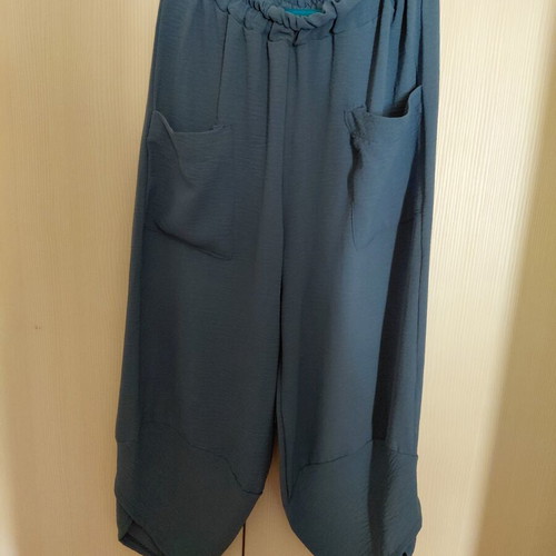 Women's pants, navy blue, size L, lightweight and comfortable