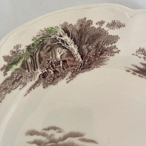 Johnson Brothers plates set of 3 used, hand-painted, 25.5 cm