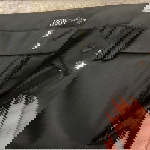Zara δερμάτινο παντελόνι