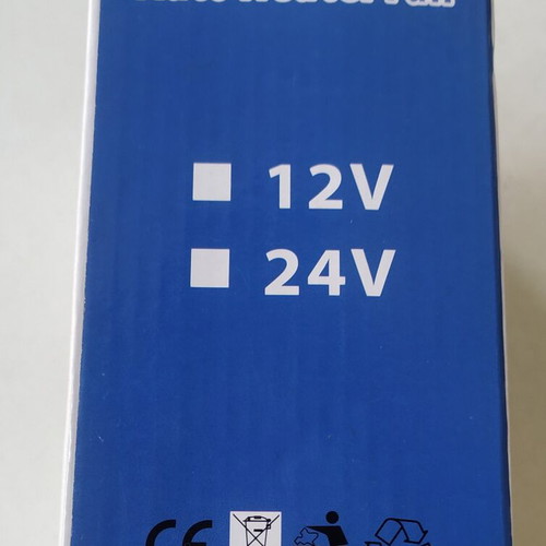 Car heater 12v - 24v black new
