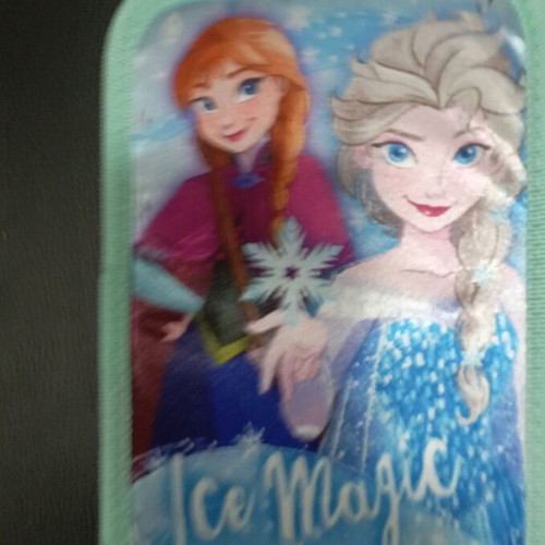Frozen triple pencil case new, filled