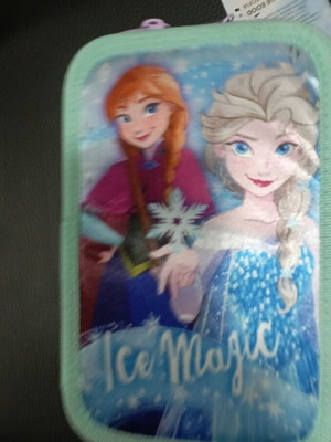 Frozen triple pencil case new, filled