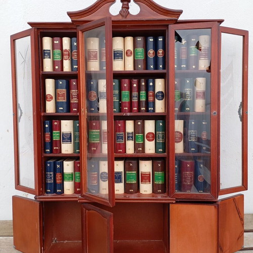 Deagostini miniature books used, 56 titles with mini bookshelf