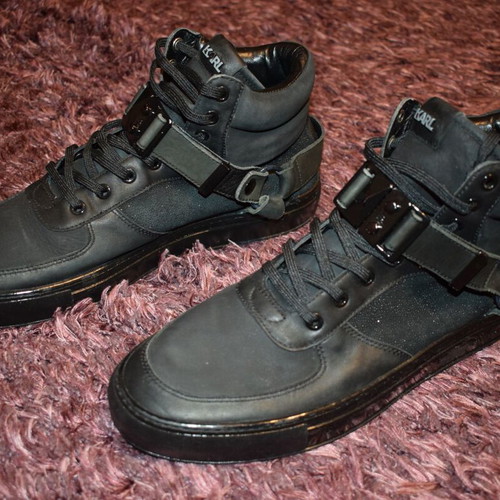 Karl Lagerfeld Eclipse HI Mix men's casual shoes new, black, size 43