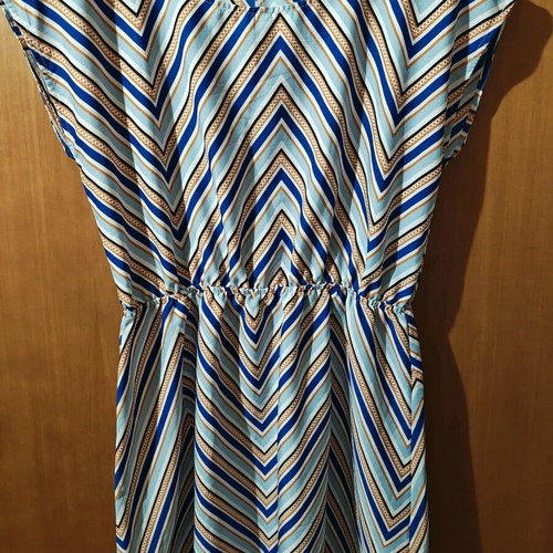 Printed dress like new, multicolor turquoise, size M