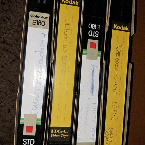 Video cassettes used, pack of 70 with Greek, foreign and children’s content
