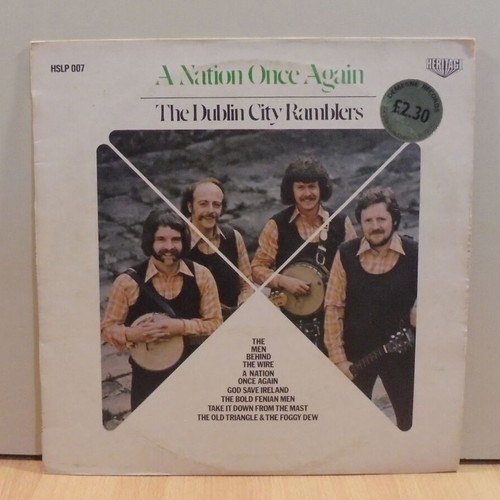The Dublin City Ramblers A Nation Once Again vinyl record 33 rpm 1974 used