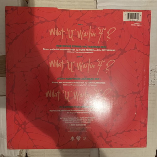 Jungle Brothers What "U" Waitin' "4"? 12" vinyl single used, hip-hop
