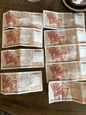 100 Drachma Banknotes like new
