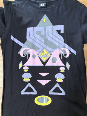 Diesel T-shirt Small, black with graphic prints