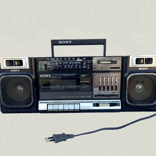 Sony CFS-1000S Vintage Boombox 1985 used, stereo cassette-corder