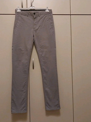 Zara Man men's grey pants No S slim fit cotton