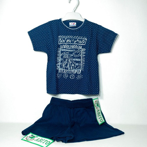 Vintage Barcellino Abito Kids Summer Set new with tags, navy blue