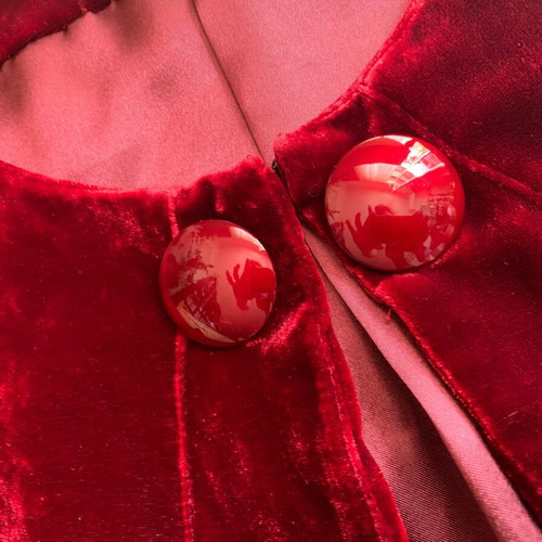 Ballet jacket like new, red bolero