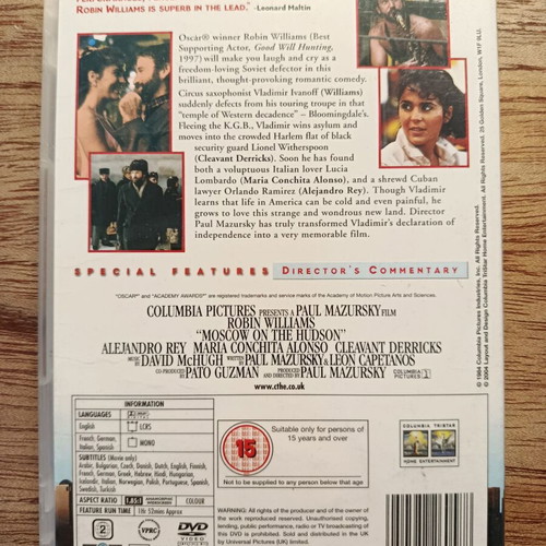 Moscow on the Hudson DVD used with Greek subtitles