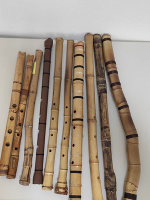 Sakuhachi handmade like new Japanese flutes in pentatonic scales