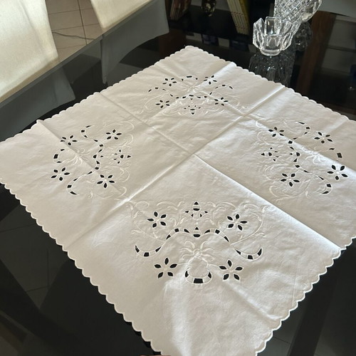 Vintage tablecloth with embroidery