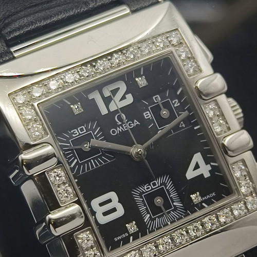 Omega Constellation Quadra Diamond Chronograph watch