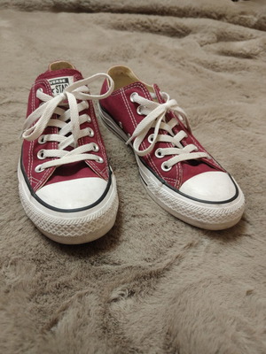 Converse All Star sneakers like new, size 37.5, red/bordeaux