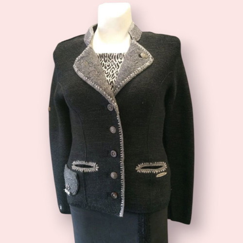 Spieth &Wensky winter women's wool jacket like new, size S, black and grey