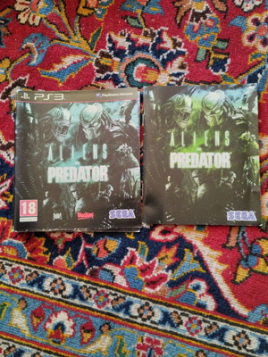 Aliens vs Predator PlayStation 3 (PS3) used, box cover and book