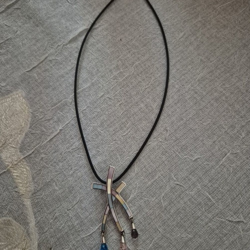 Silver and enamel set with pastel colors, like new