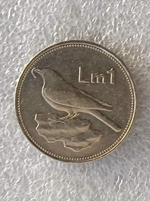 Malta 1986 1 Lira coin EA-6