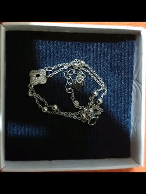 925 Silver Double Hand Chain New