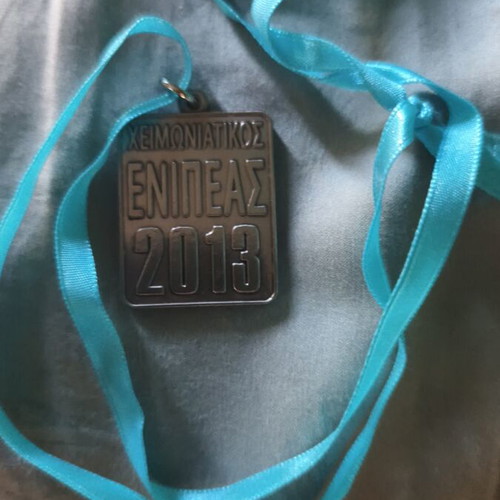 Winter Enipeas Medal used, 2013 finish medal