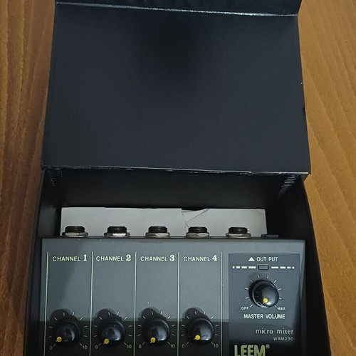 Leem Micro Mixer WAM 290 musical instrument mixer like new with cables and microphone