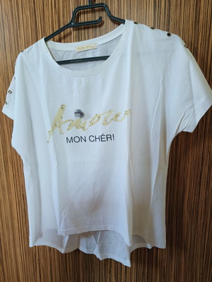 Moda Mia short-sleeve shirt like new, white, size M