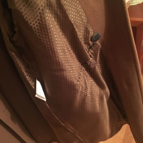 Wool coat like new, brown, size L