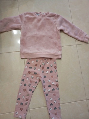 Evita girls' clothing set size 3 like new, pink
