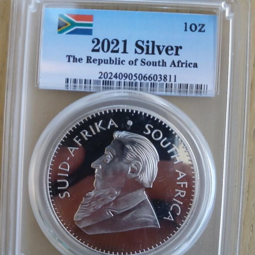 Replica South Africa coin with silver coating