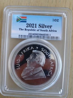 Replica South Africa coin with silver coating