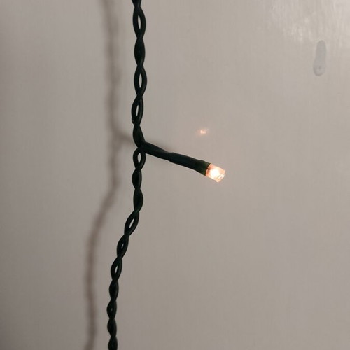 Fairy Light Curtain used, 150 cm wide, 170 cm length, green wire