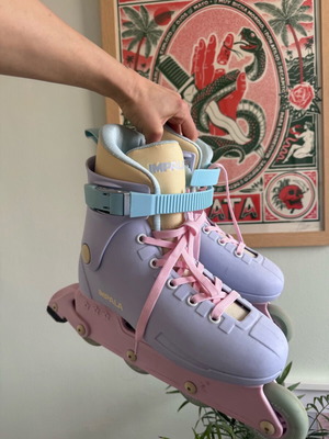 Impala inline skates size 38 like new, pastel colors