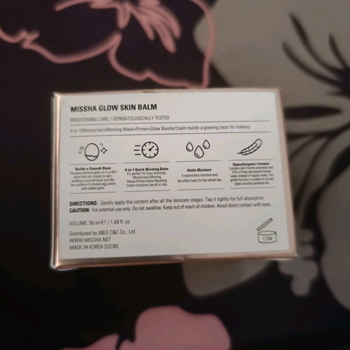 Missha Glow Skin Balm new 4-in-1 moisturizer, primer, glow booster