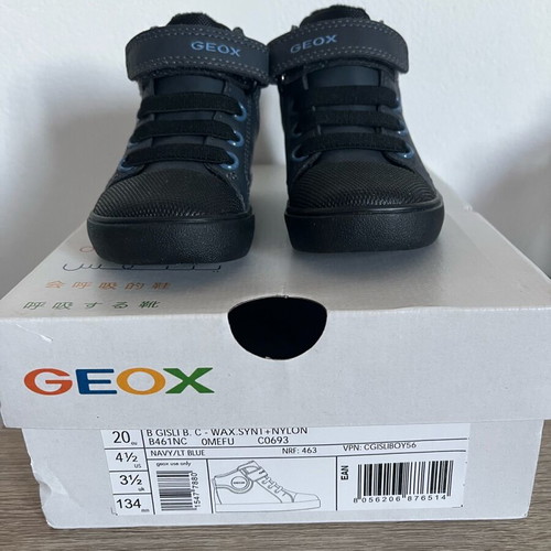 Geox Gisli boys' boots size 20 new black-blue