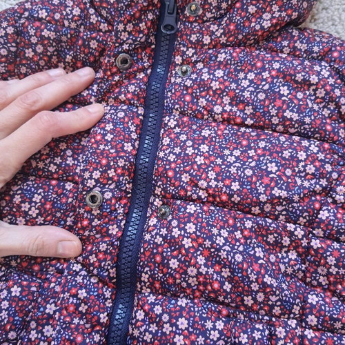 Palominot Jacket with Flowers 98cm like new, blue multicolor