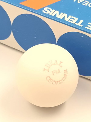 Vintage Ideal Table Tennis Balls Set of 3 New Old Stock