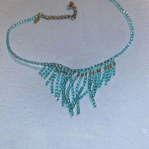 Summer women's vintage 90s necklace used, hippy, beach style