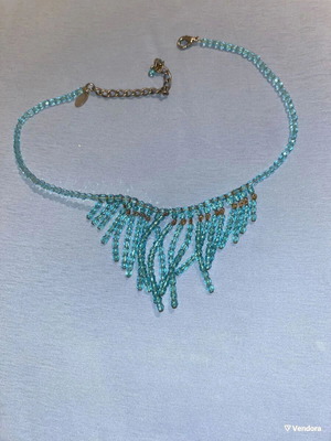 Summer women's vintage 90s necklace used, hippy, beach style